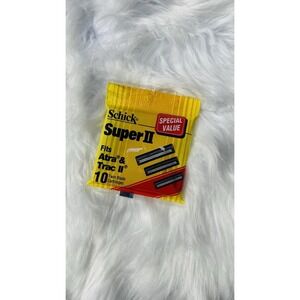 Schick Super II Fits Atra & Trac II Package of 10 Twin Blade Cartridges NOS